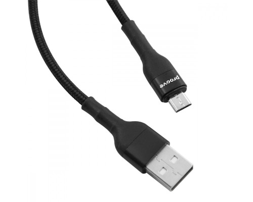 Кабель Proove Weft Micro USB 2.4A (1m) black