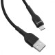 Кабель Proove Weft Micro USB 2.4A (1m) black