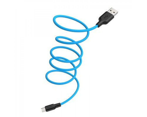 Кабель Hoco X21 Plus Silicone Micro USB (2m) black/white