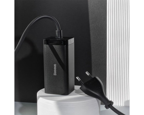 МЗП Baseus GaN3 Pro 100W (2 Type-C + 2 USB) black