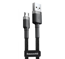 Кабель Baseus Cafule Micro USB 2.4A (0.5m) gray/black