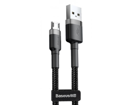 Кабель Baseus Cafule Micro USB 2.4A (0.5m) gray/black