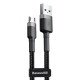 Кабель Baseus Cafule Micro USB 2.4A (0.5m) gray/black