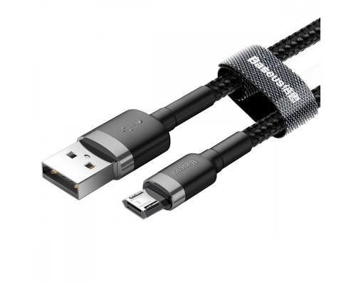 Кабель Baseus Cafule Micro USB 2.4A (0.5m) gray/black