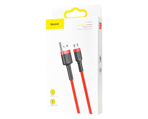 Кабель Baseus Cafule Micro USB Cable 2.0A (3m) red/black