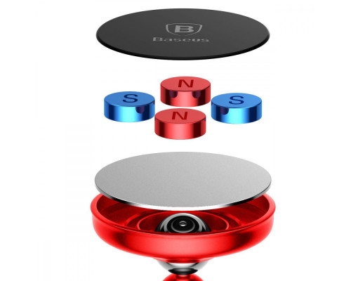 Автомобільний тримач Baseus Bullet An On-Board Magnetic Bracket red