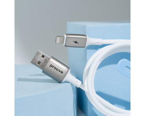 Кабель Proove Flex Metal Micro USB 2.4A (1m) white