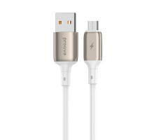 Кабель Proove Flex Metal USB to Micro USB 2.4A (1m) white 2001001400484 6901117818950