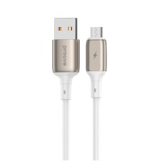 Кабель Proove Flex Metal Micro USB 2.4A (1m) white