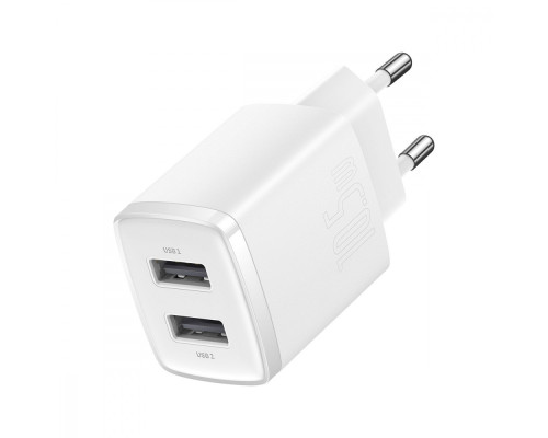 МЗП Baseus Compact 10,5W (2 USB) white