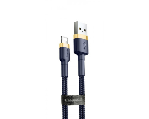 Кабель Baseus Cafule Lightning 2.4A (1m) gold/blue