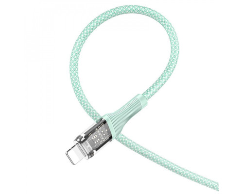 Кабель Hoco U111 Transparent Discovery Type-C to Lightning (1.2m) blue