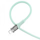 Кабель Hoco U111 Transparent Discovery Type-C to Lightning (1.2m) blue