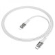 Кабель Hoco U111 Transparent Discovery Type-C to Lightning (1.2m) blue