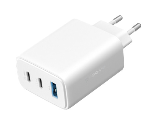 МЗП Proove Silicone Power 2 67W (2*Type-C+USB) white 2003000320138 6901115473571