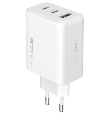 МЗП Proove Silicone Power 2 67W (2*Type-C+USB) white 2003000320138 6901115473571