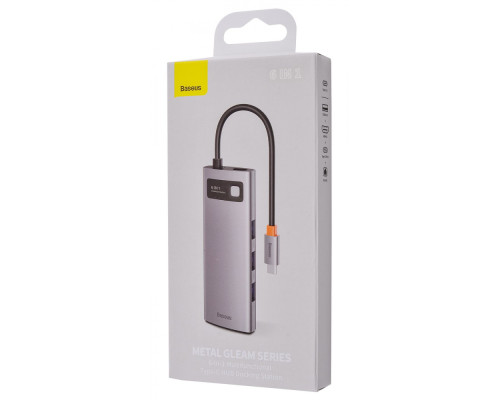 USB-Хаб Baseus Metal Gleam Series 6-in-1 Type-C gray