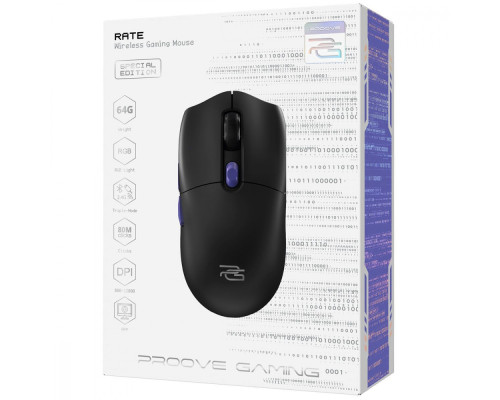 Бездротова ігрова миша Proove Gaming Rate Special Edition black/purple 2003000245493 6901116091187