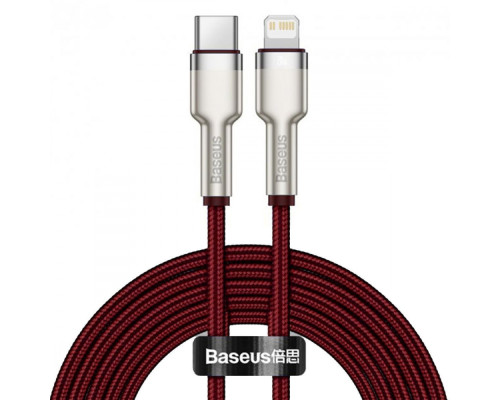 Кабель Baseus Cafule Metal Type-C to Lightning PD 20W (2m) red