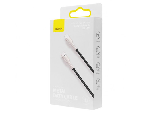 Кабель Baseus Cafule Metal Type-C to Lightning PD 20W (2m) red