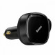 АЗП Baseus Enjoyment Retractable 2-in-1 Type-C + Type-C 33W black