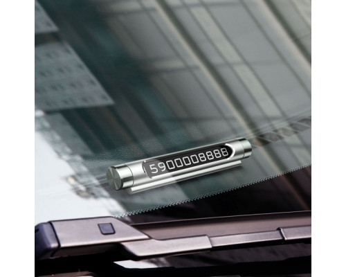 Паркувальна Карта Baseus Temporary Parking Number Card silver