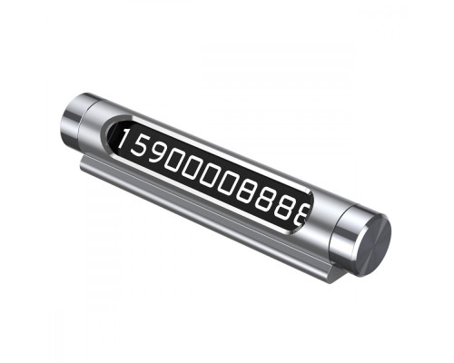 Паркувальна Карта Baseus Temporary Parking Number Card silver