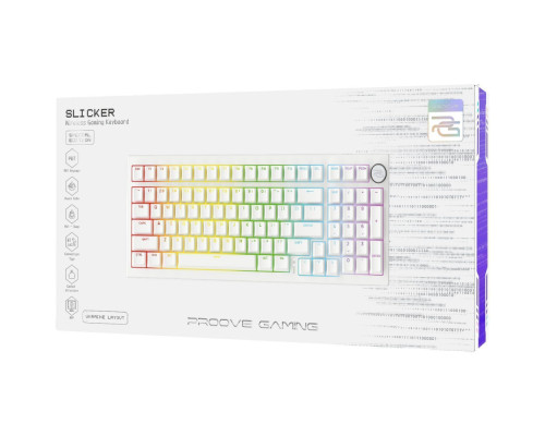 Бездротова клавіатура Proove Gaming Slicker Special Edition (Ukraine Layout) white 2003000266986 6901111800418