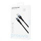 Кабель Proove Light Silicone Micro USB 2.4A (1m) black