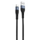 Кабель Proove Light Silicone Micro USB 2.4A (1m) black