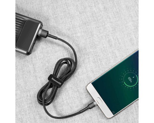 Кабель Baseus Cafule Micro USB 2.4A (0.5m) gray/black