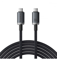Кабель Baseus Crystal Shine USB3.2 Full Featured Type-C to Type-C 100W (1.5m) black