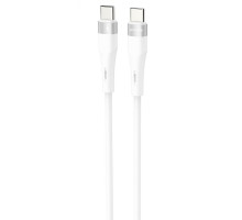 Кабель Proove Light Silicone Plus Type-C to Type-C 60W (1m) white 2003000244021 6901119187467