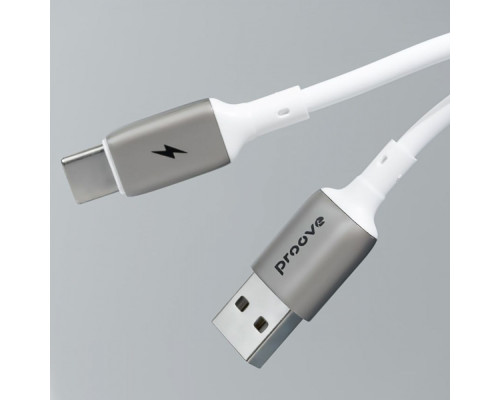 Кабель Proove Flex Metal Micro USB 2.4A (1m) white