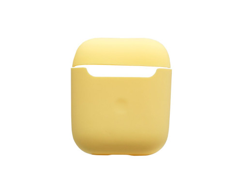 Футляр для навушників AirPods 1/2 Slim Колір Mellow Yellow