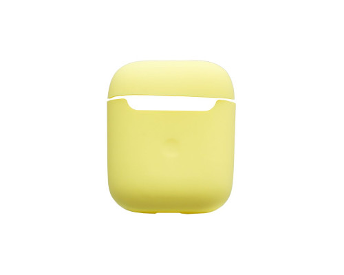 Футляр для навушників AirPods 1/2 Slim Колір Mellow Yellow