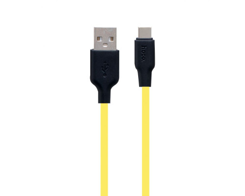 Кабель USB Hoco X21 Plus Silicone Type-C 0.25m Колір Чорно-Червоний