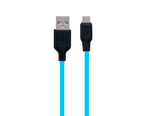 Кабель USB Hoco X21 Plus Silicone Type-C 0.25m Колір Чорно-Червоний