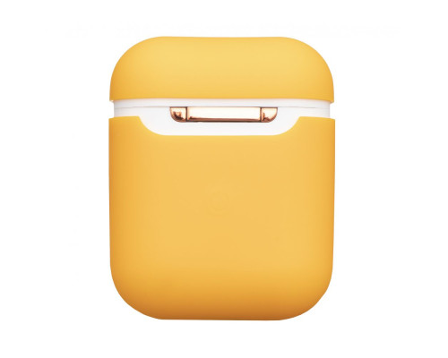 Футляр для навушників AirPods 1/2 Slim Колір Mellow Yellow