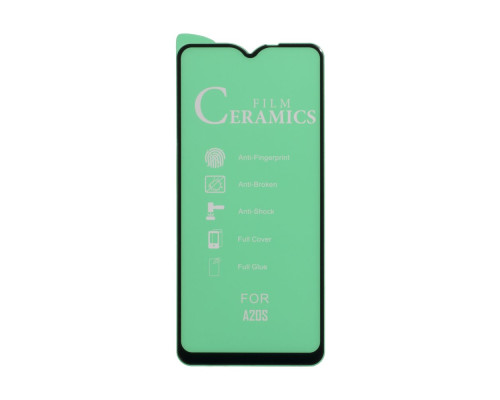 Захисне скло Film Ceramic for Samsung A20S/ A02S/ A12/ A02/ M12/ M02S без упаковки Колір Чорний 2020000144984