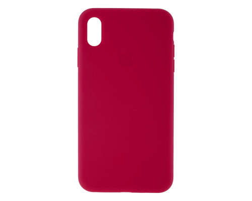 Чохол Silicone Case Full Size (AA) для iPhone Xs Max Колір 37.Rose red