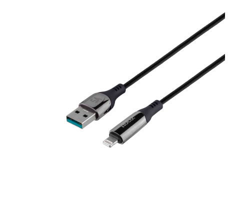 Кабель USB Hoco S51 Extreme Lightning 2.4A 1.2m Колір Чорний 6931474749215