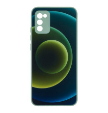 Чохол Glass TPU Prism Circles for Samsung Galaxy A02s Колір 3, Green-Blue