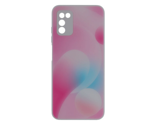 Чохол Glass TPU Prism Circles for Samsung Galaxy A03s Колір 7, Pink-Blue
