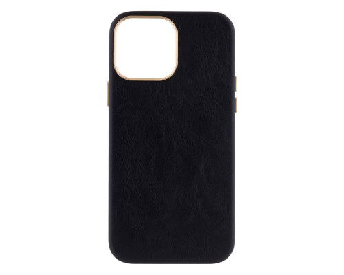 Чохол Leather Case Gold Buttons для iPhone 13 Pro Max Колір 3, Dark Blue