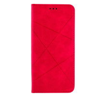 Чохол книжка Business Leather для Samsung Galaxy A03s (A037) Колір Crimson 2020000266426