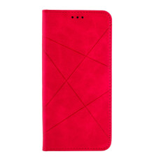 Чохол книжка Business Leather для Samsung Galaxy A03s (A037) Колір Crimson 2020000266426