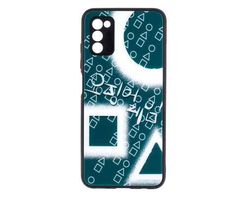 Чохол TPU Glass SG with frame для Samsung Galaxy A03s Колір 09