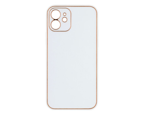 Чохол Leather Gold with Frame without Logo для iPhone 12 Колір 4, Grey