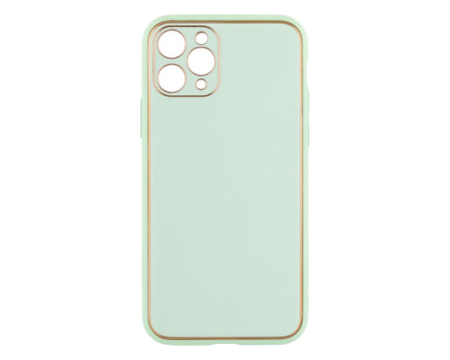 Чохол Leather Gold with Frame without Logo для iPhone 11 Pro Колір 6, Mint 2020000264750